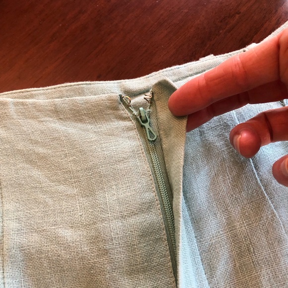 French linen skirt with full lining - Picture 6 of 10
